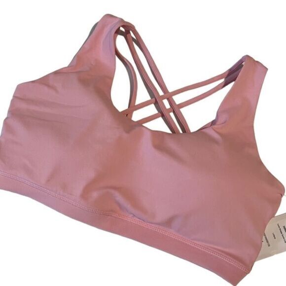 Cotton On Lollipop‎ Pink Curve Strappy Sports Bra NWT - Picture 1 of 7